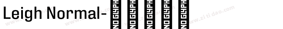 Leigh Normal字体转换